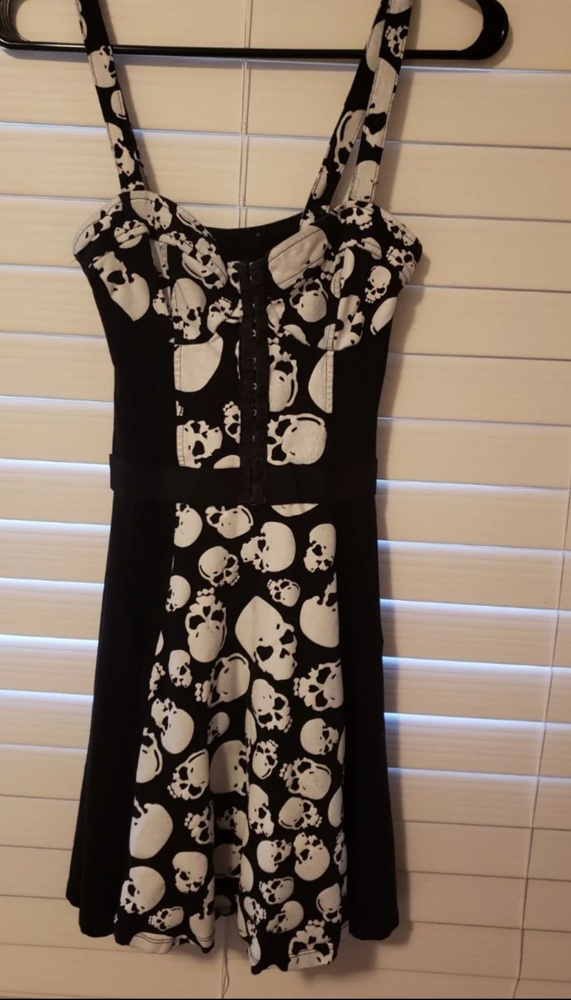 Halloween Goth Skull Dress